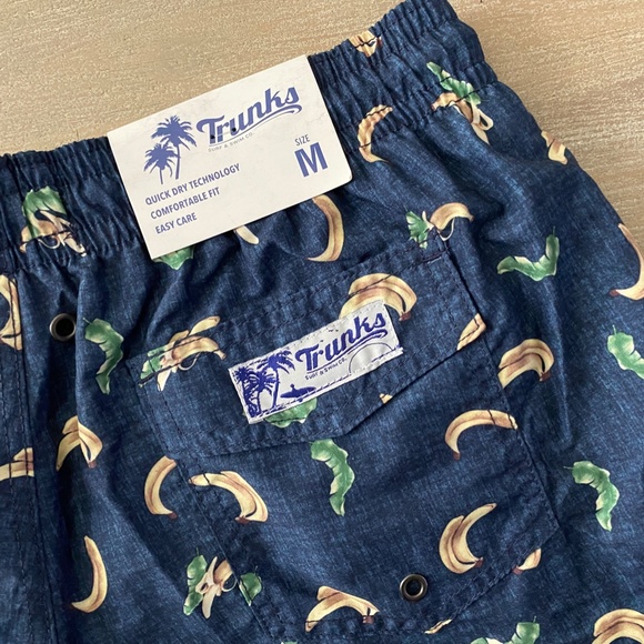 Trunks Surf and Swim Co Sano Swim Shorts Size S‎ - XXL Chambray Banana - Picture 4 of 4